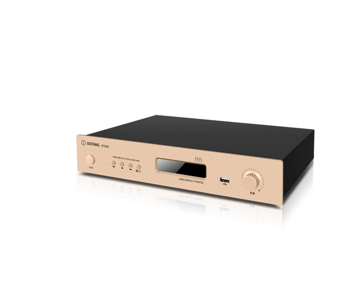 YT MT909 HiFi audio DAC Decoder Bluetooth 5.0 USB Lossless Audio Receiver DSD Digital Player support USB-PC coaxial fiber input with remote control