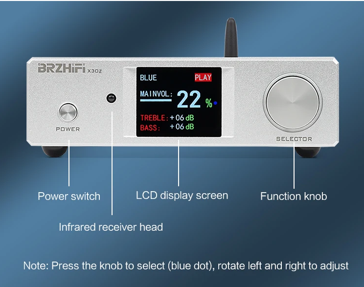 Factory Price X30z TPA3255 high power bluetooth Amplifier Hifi Sound home Amplifier BT 5.4 Full RC Audio Amplifier with remote control for Home