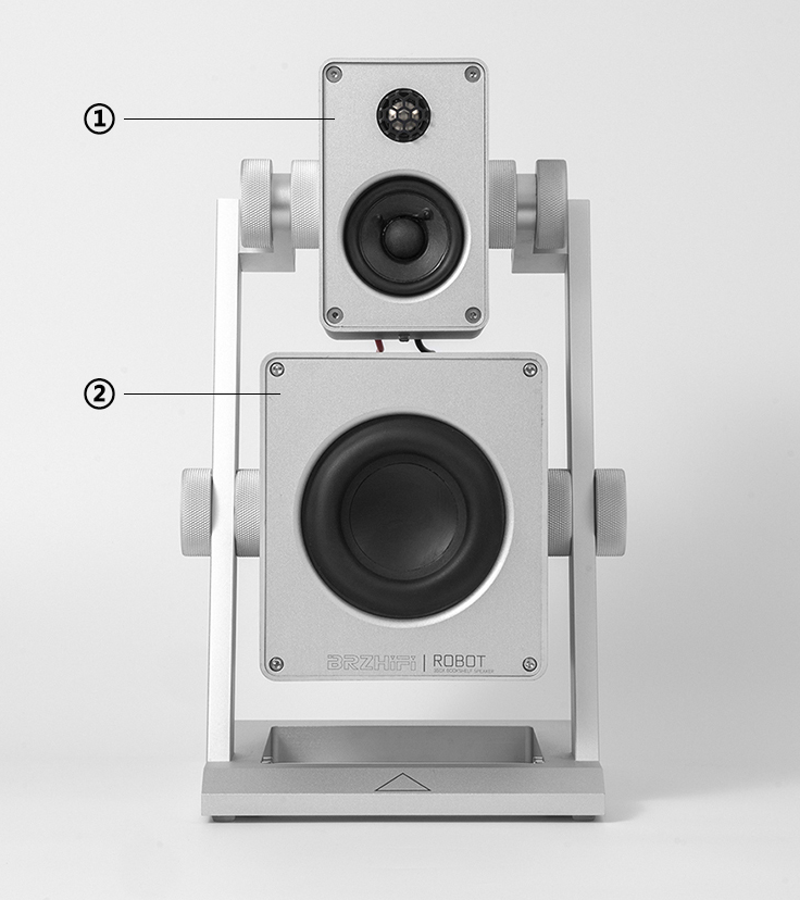 1 pair fashion creativity Passive Speaker ROBOT-350X Reference Gaowen Robot Three way Bookshelf speaker