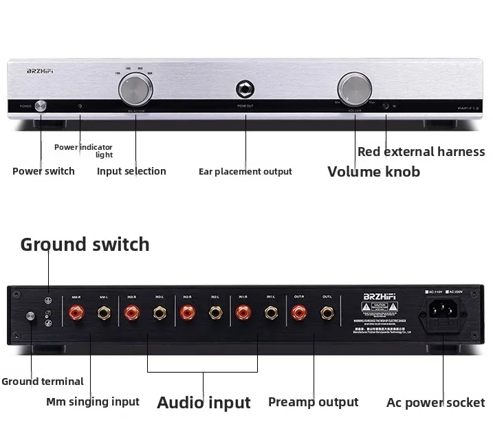 New Reference High end Circuit German brinkmann preamplifier Class A Preamplifier/ Vinyl phono amplifier F13