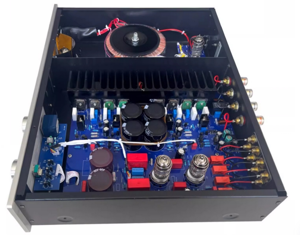 H-80B Ⅲ Electronic tube+field-effect transistor HiFi DIY 80W*2 stereo power amplifier