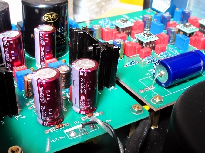 Finished HIFI DIY stereo preamplifier Refer to the German MBL6010D circuit with 5534 operational amplifier