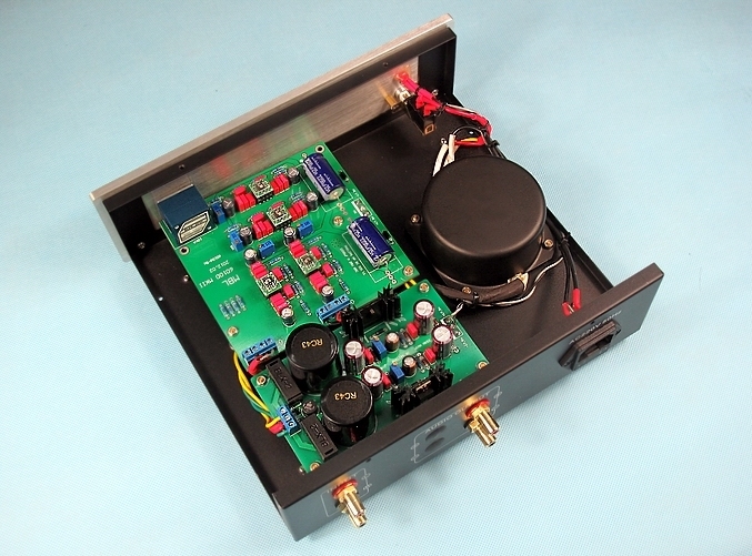 Finished HIFI DIY stereo preamplifier Refer to the German MBL6010D circuit with 5534 operational amplifier