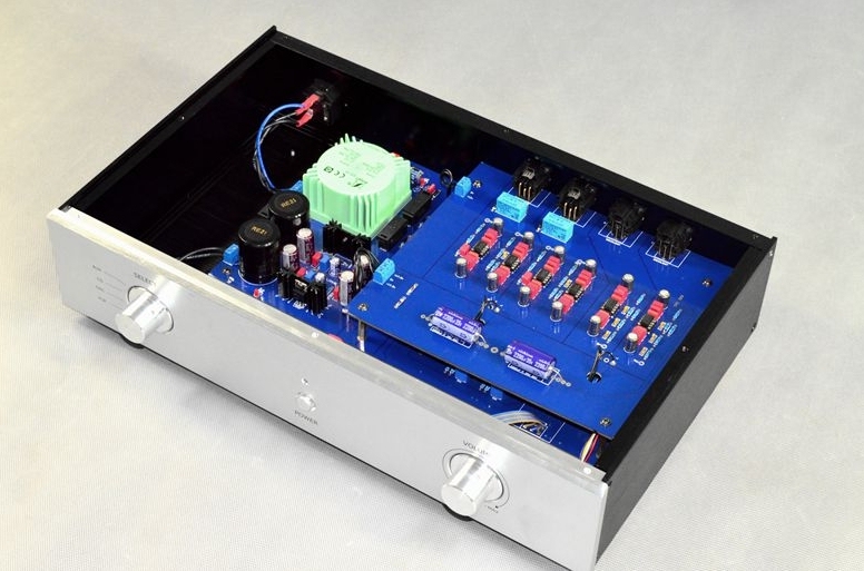 Finished B601 HIFI DIY stereo preamplifier with XLR input/output Refer to MB6010 circuit