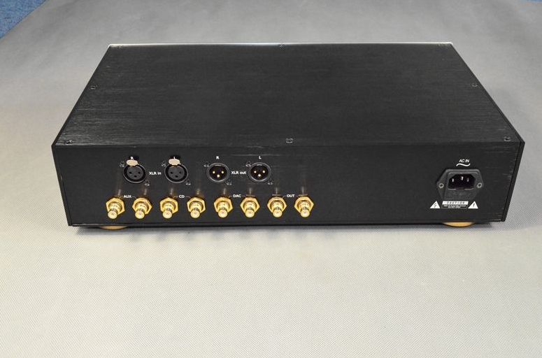 Finished B601 HIFI DIY stereo preamplifier with XLR input/output Refer to MB6010 circuit
