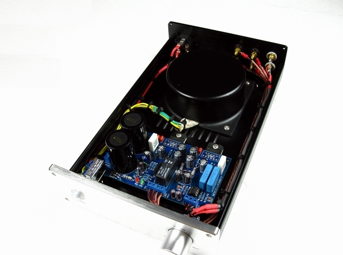 Finished 5532+LM3886 HIFI DIY 60W*2 stereo audio power amplifier with protection circuit