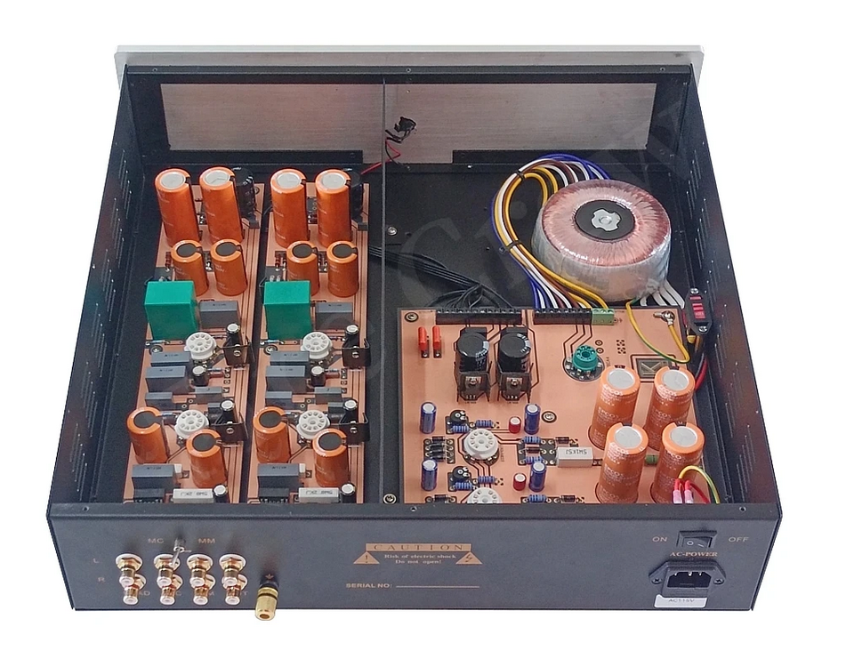 Preamp Copy German D.Klimo ECC88 E88CC 6922 ECC81 12AT7 6X4 EZ81 Electron Vacuum Tube Tubes MC/MM Cartridge Head PHONO Pre-Amp