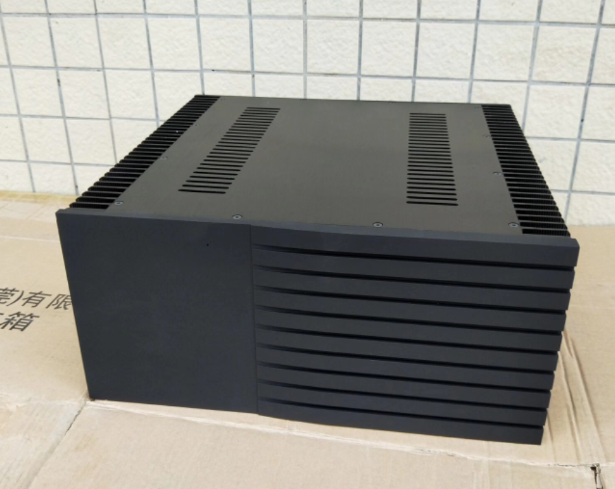 All aluminum class A power amplifier DIY chassis fashionable personality audio amp black case 430*200mm*300 or 400mm