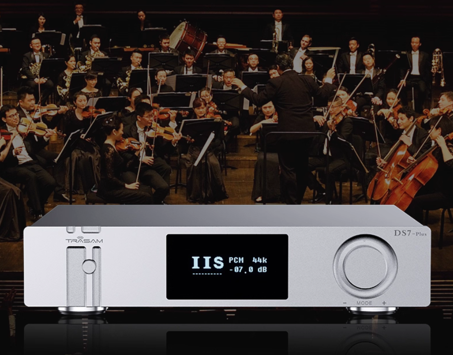 Trasam DS7-Pro Flagship Audio Decoder ESS9039Pro/Bluetooth/remote Control/femtosecond Crystal Oscillator, Balanced DAC Decoder with OLED display