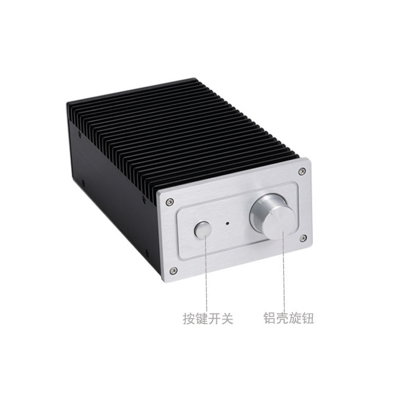 Single side heat dissipation small vertical aluminum chassis HIFI DIY amplifier case