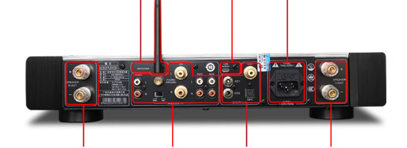 NEWest brand new authentic licensed Tianyi AD-68PRO+ Class A amplifier fiber coaxial home use HIFI Bluetooth decoder with remote control