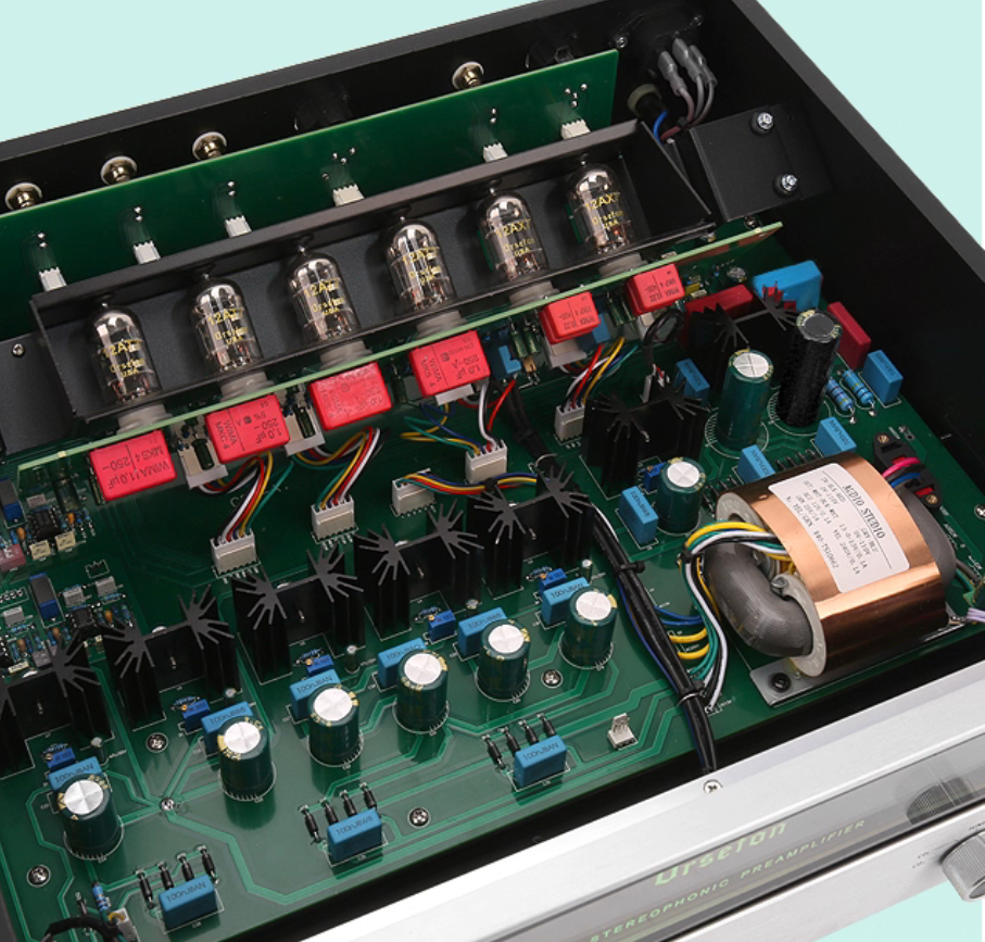 1:1 Copy McIntosh Line Classic C22 12AX7 12AT7 Vacuum Tube MC/MM Head Phono Preamp 2.0 Channel Pre-Amp Remote Control