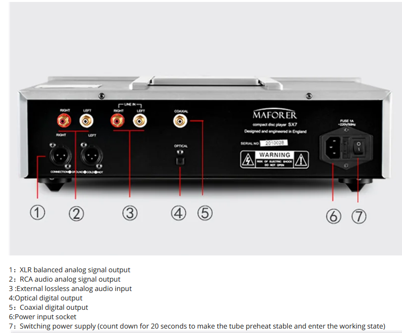 MAFORER/SX7 pure bile CD player fever high fidelity lossless external Bluetooth.