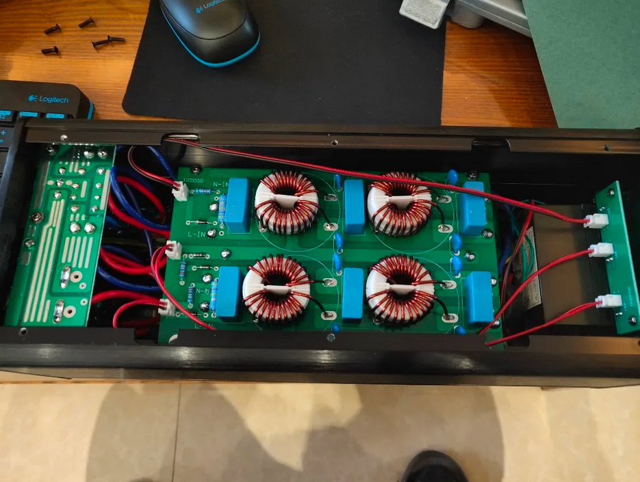 TP2000 New High-End Audio Noise Filter 3000W AC Power Conditioner Power Filter AC100-240V