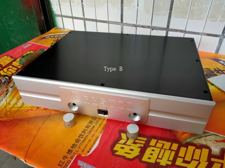 430*90mm full aluminum HIFI DIY preamp case amplifier chassis Can install Bryston circuit