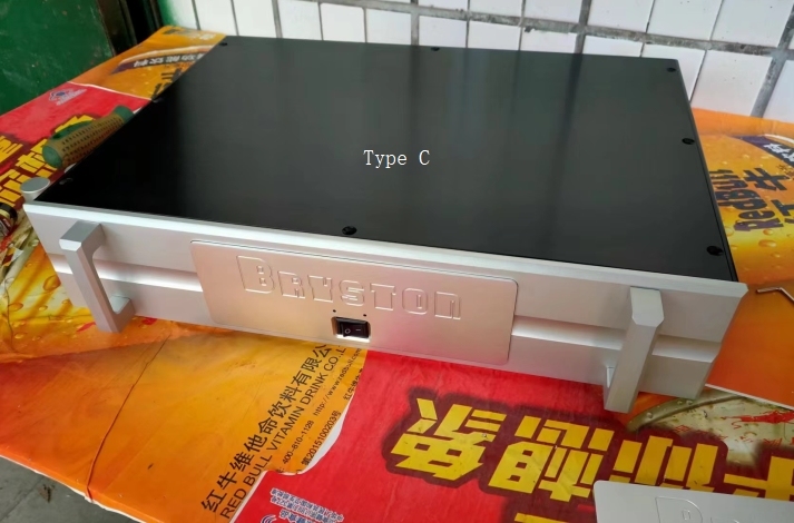 430*90mm full aluminum HIFI DIY preamp case amplifier chassis Can install Bryston circuit