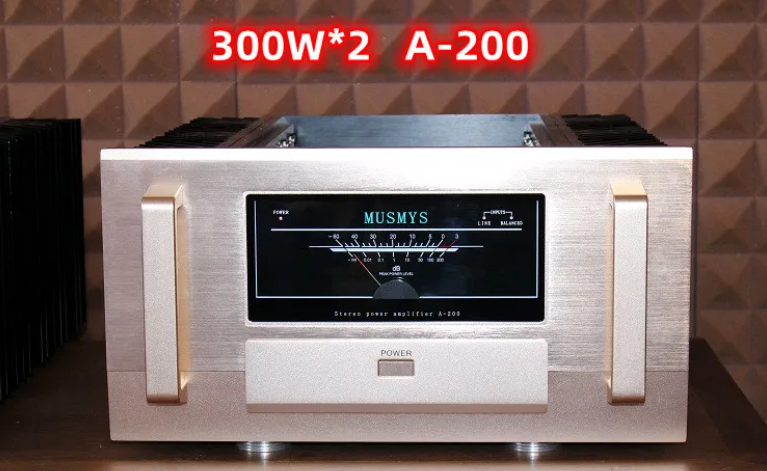 1 pair MUSMYS A Pair A-200 Mono Bock Class A Power Amplifier Study Auccphase Brand Technology 300W/CH 8-Ohm HiFi Power Amplifier