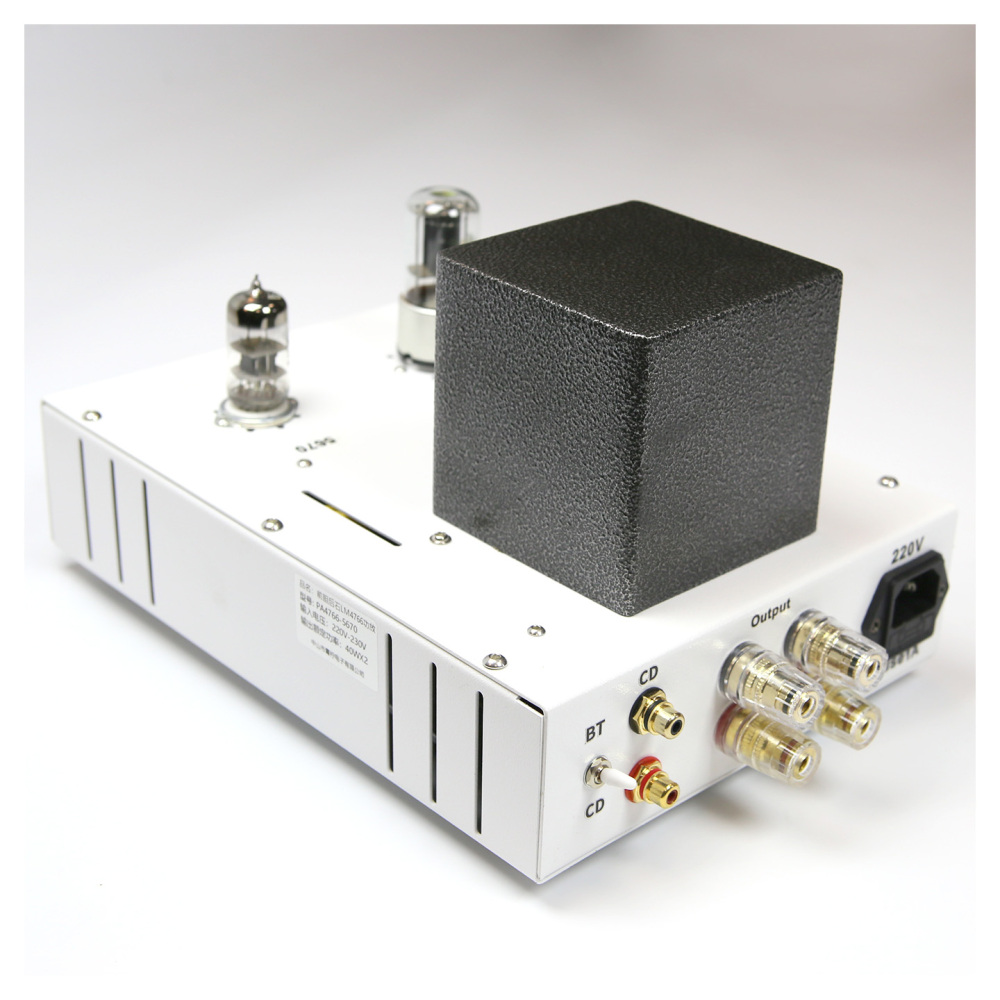 Finished 6N3+LM4766 35WX2 HIFI DIY stereo Electronic tube transistor combined with power amplifier with bluetooth