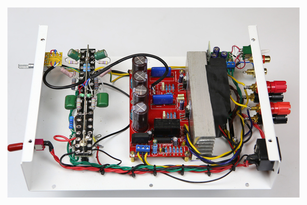 6N3+LM1875 20WX2 stereo HIFI DIY Electronic tube transistor combined with power amplifier with bluetooth
