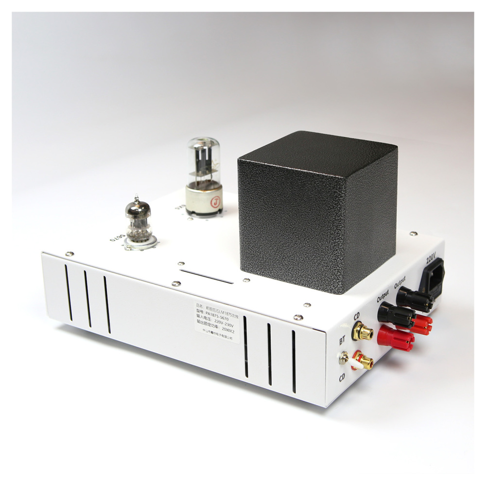 6N3+LM1875 20WX2 stereo HIFI DIY Electronic tube transistor combined with power amplifier with bluetooth