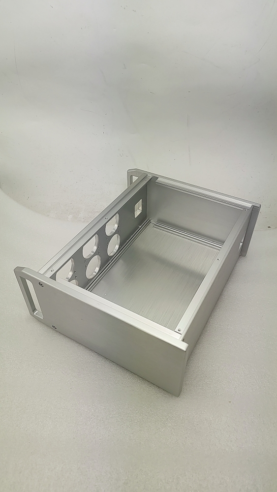 BZ3212 silver full aluminum European Standard power box with handle PSU chassis HIFI DIY case