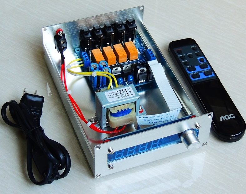 CS3310 Volume control panel infrared remote control preamp 4-channel audio source selector