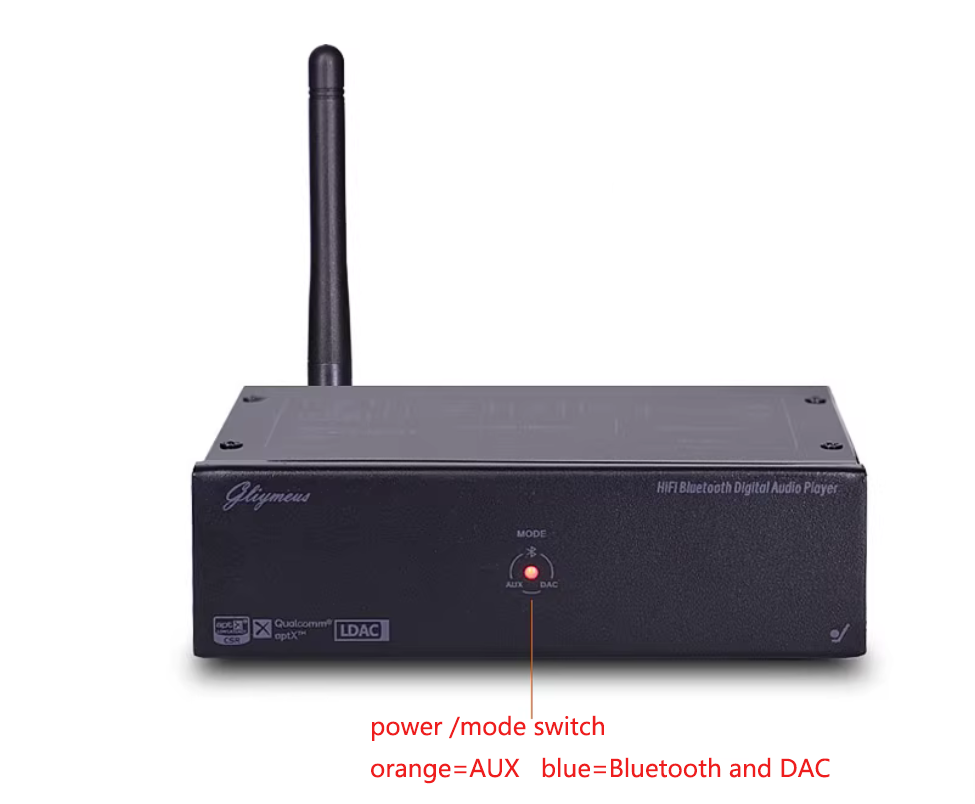 HiFi  LDAC/APTX lossless Bluetooth player with dual 9038 chips 5125 Qualcomm DAC decoder Player Audio