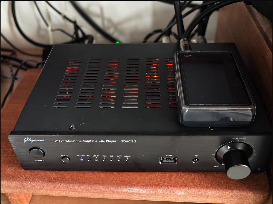 HiFi AMP Bluetooth Digital Audio Player SDAC5.2 HiFi LDAC/APTX Lossless Audio Player 24Bit 48K ES9038Q2M DAC decoder CS8406