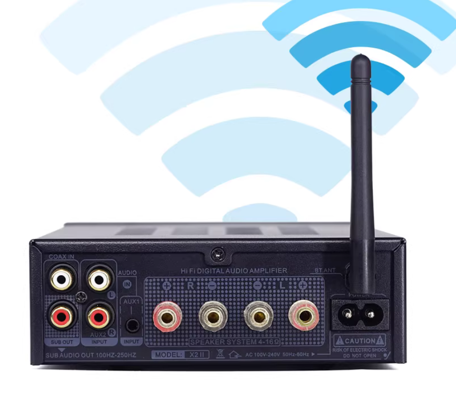 High-fidelity Digital Power Amplifier Bluetooth 5.2 200W Output Power HIFI Lossless Amplifier Dual TDA3221 Amplifier Chip