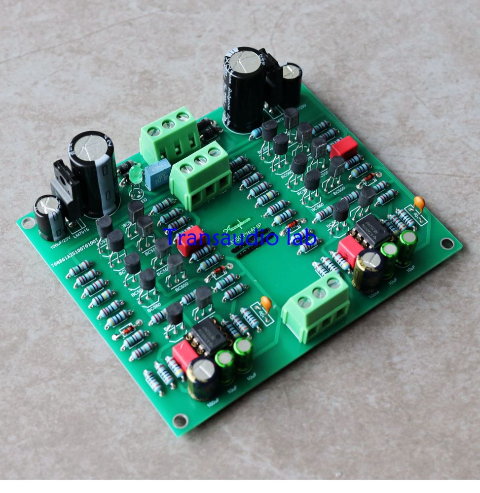 Ultra low noise, ultra-low distortion dual channel preamp board Refer to the ACCUPHASE C3850 circuit from Japan