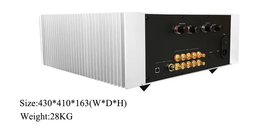 Goldmund Telos590 Power Amplifier Combined Fever Power Player 250W*2 With Remote Control ES9038Q2M 384K DSD512