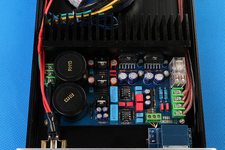 Finished LM3886TF Dual channel HIFI DIY stereo 68W+68W high-power amplifier