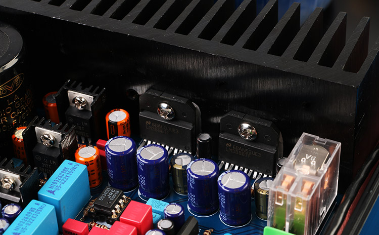 Finished LM3886TF Dual channel HIFI DIY stereo 68W+68W high-power amplifier