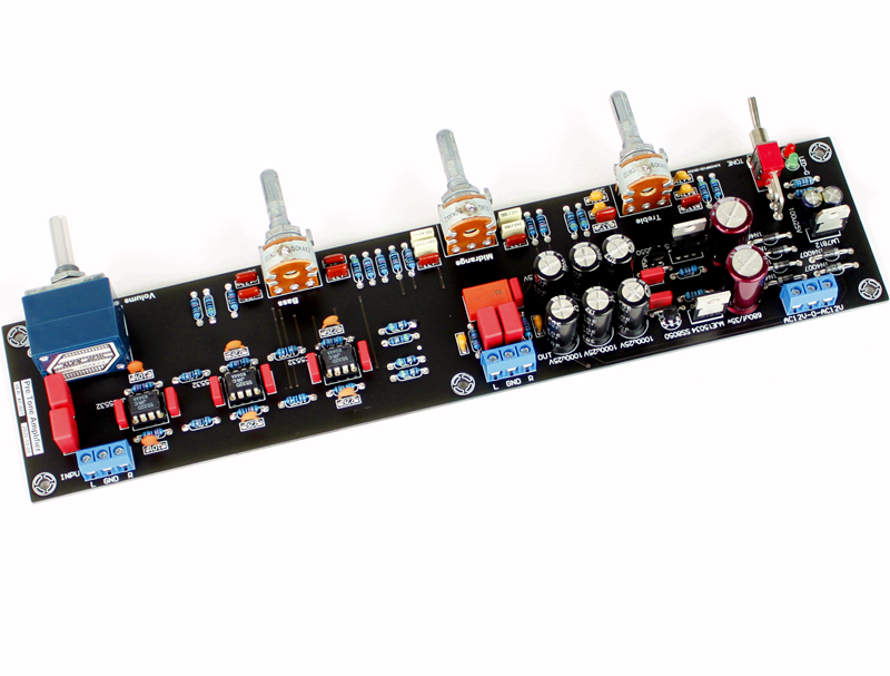 Finished HIFI DIY A8 Audio Tone Control Preamplifier Board