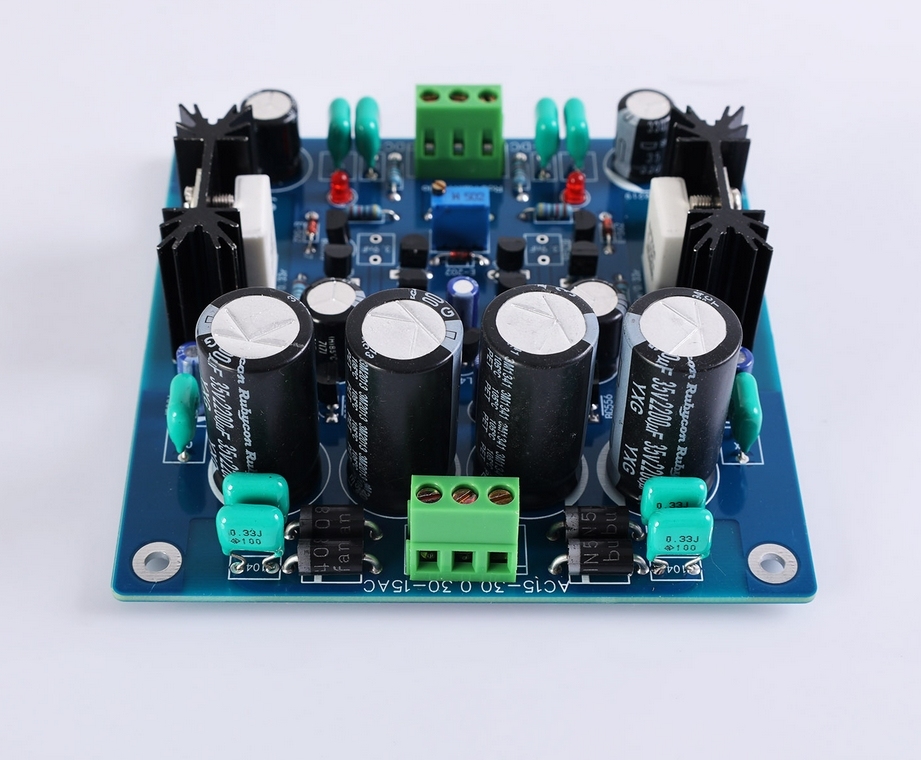 Sigma22 Ultra low noise field-effect transistor discrete component DC stabilized power supply board