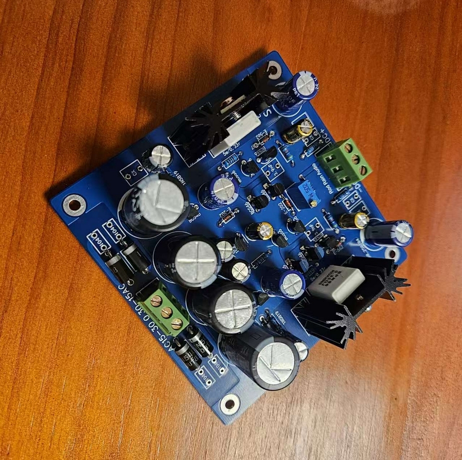 Sigma22 Ultra low noise field-effect transistor discrete component DC stabilized power supply board