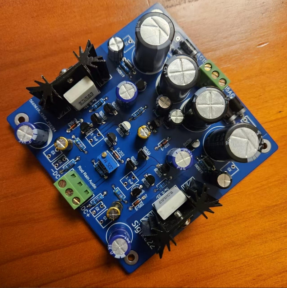 Sigma22 Ultra low noise field-effect transistor discrete component DC stabilized power supply board