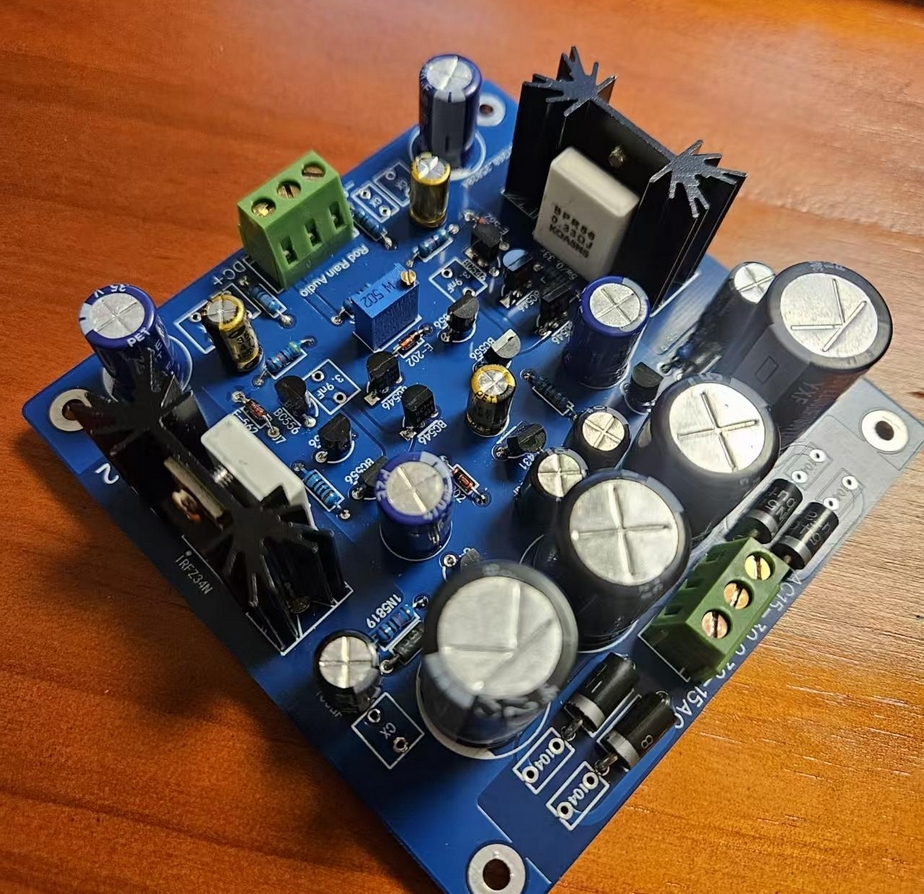 Sigma22 Ultra low noise field-effect transistor discrete component DC stabilized power supply board