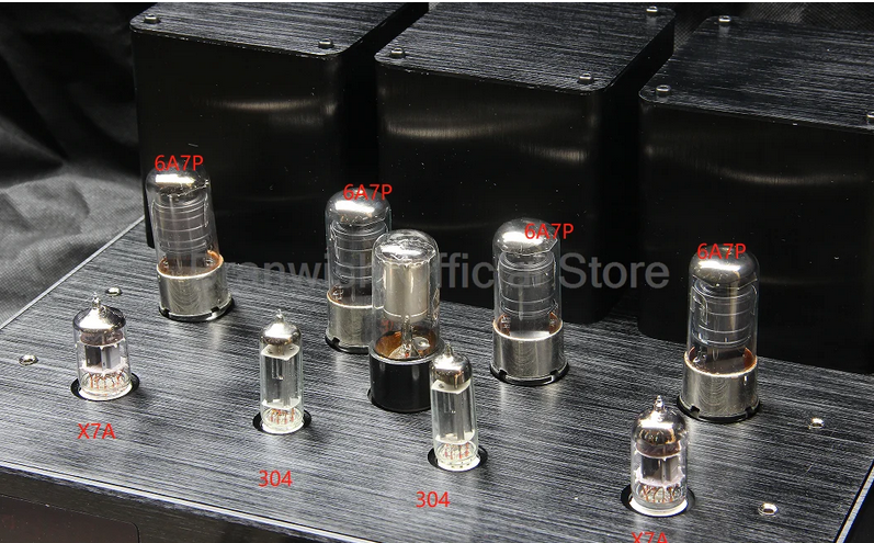 200W+200W High Power Fever Hifi Tube Amplifier Pre-stage Auido Speaker Amplifier Home Theater Bluetooth 5.0 Support 4/8Ω Speaker