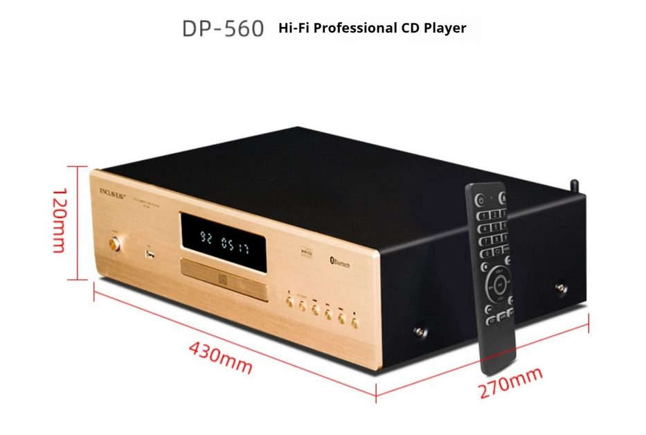 DP-560 professional CD player high fidelity lossless disc Bluetooth USB coaxial optical fiber HiFi fever home music machine