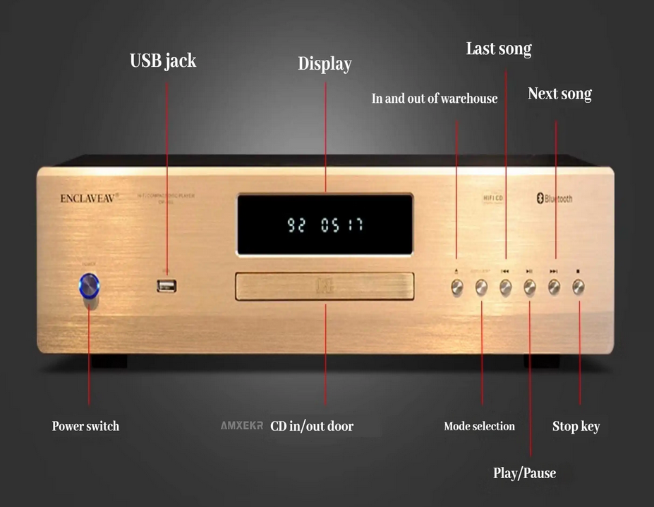 DP-560 professional CD player high fidelity lossless disc Bluetooth USB coaxial optical fiber HiFi fever home music machine
