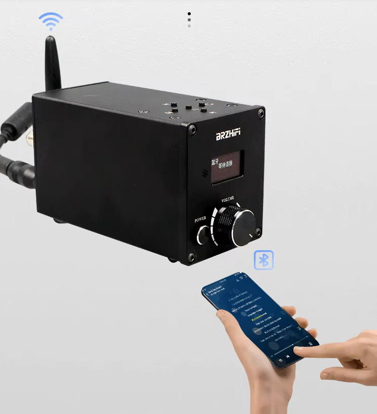 New C50 BT5.0 Infineon MA12070 ES9023 HIFI Player Card Digital Power Amplifier 80W*2 U Disk/USB/TF Card Sound Stereo Amp