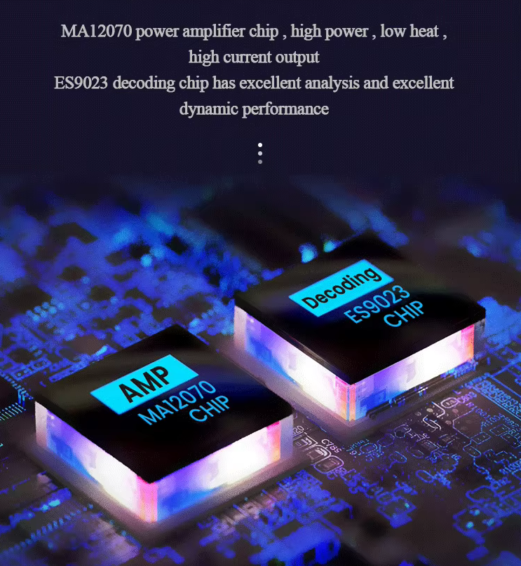 New C50 BT5.0 Infineon MA12070 ES9023 HIFI Player Card Digital Power Amplifier 80W*2 U Disk/USB/TF Card Sound Stereo Amp
