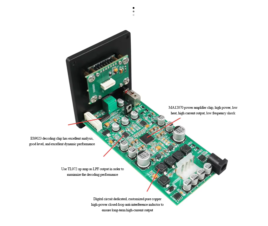 New C50 BT5.0 Infineon MA12070 ES9023 HIFI Player Card Digital Power Amplifier 80W*2 U Disk/USB/TF Card Sound Stereo Amp