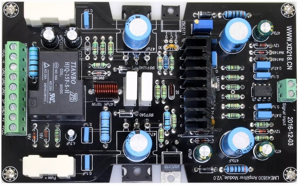 LME49830 IRFP240_IRFP9240 100W monaural DC servo field-effect transistor amplifier board