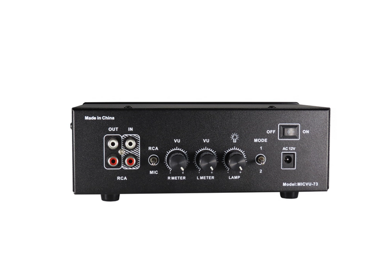 MIC-73 Voice Controlled Square VU Meter Head Level Meter Finished Machine Aluminum Alloy Panel LED Warm Backlight Wiring Free