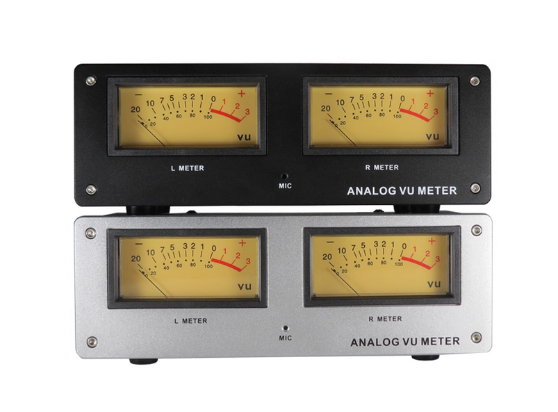 MIC-73 Voice Controlled Square VU Meter Head Level Meter Finished Machine Aluminum Alloy Panel LED Warm Backlight Wiring Free