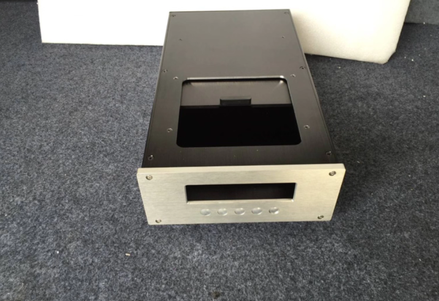 Aluminum amplifier  DIY customized CDM4 player top push cover chassis can install CDM4 circuits case