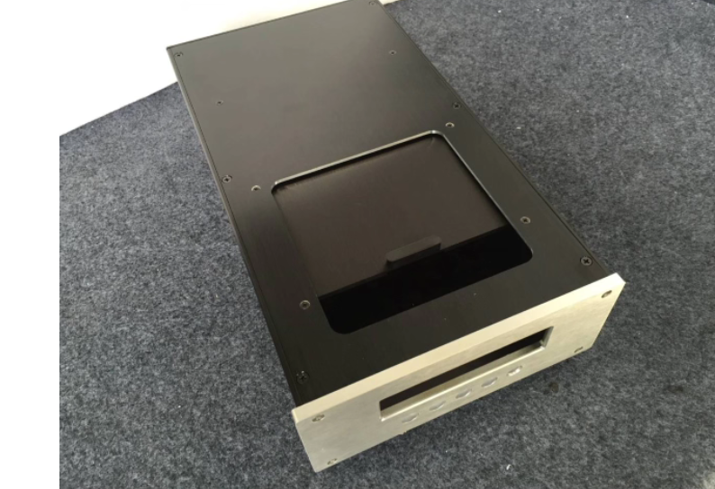 Aluminum amplifier  DIY customized CDM4 player top push cover chassis can install CDM4 circuits case