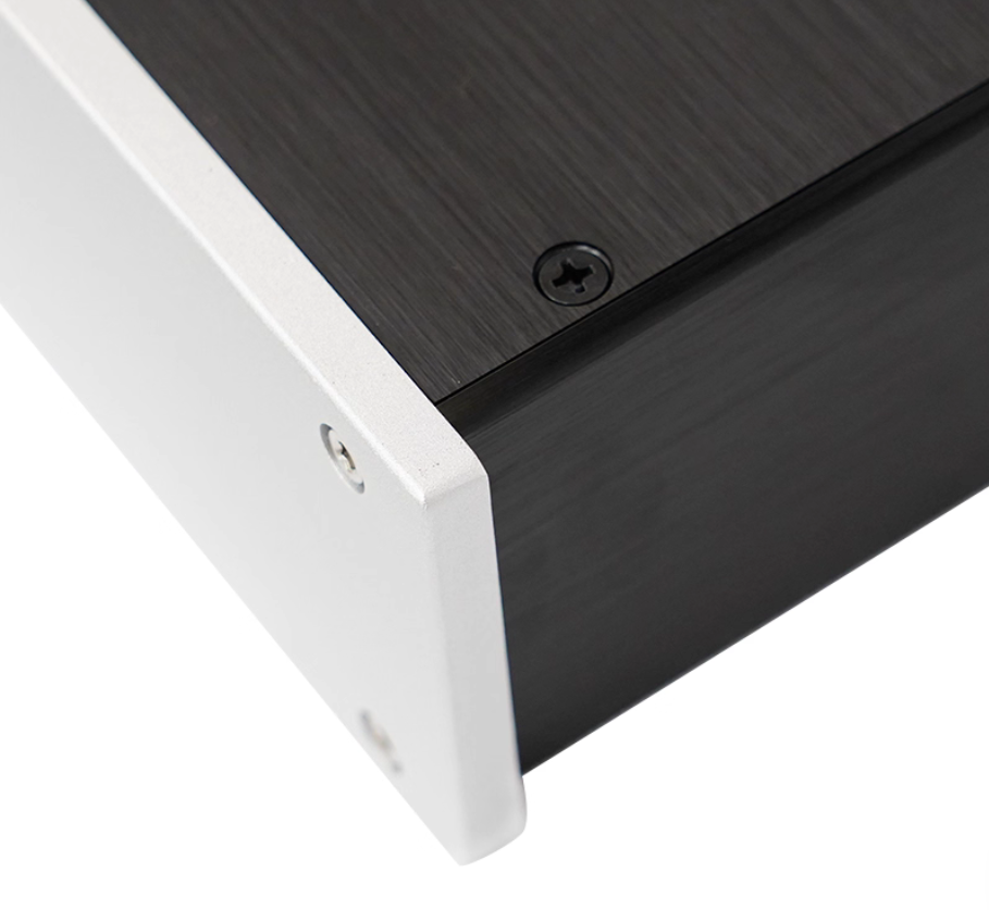 Beautiful silver goldmund Aluminum Audio amplifier DIY chassis decoder case 430*70*308mm or 350mm